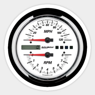 Speedometer MPH RPM Sticker